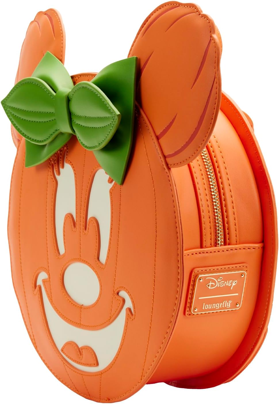 Loungefly Disney Minnie Mouse Glow Face Pumpkin Mini Backpack Bag-3