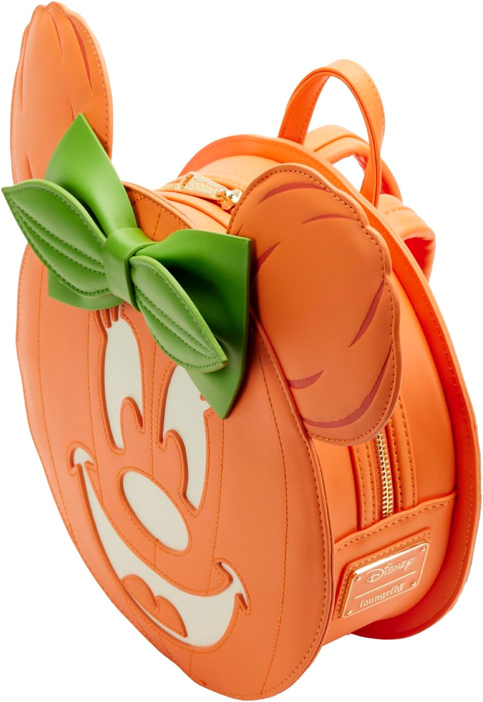 Loungefly Disney Minnie Mouse Glow Face Pumpkin Mini Backpack Bag-zoom-4