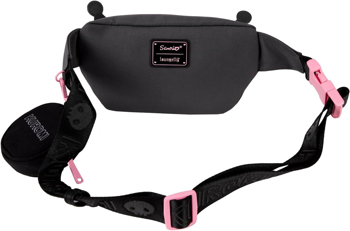 Loungefly Sanrio Kuromi Cosplay Convertible Nylon Belt Bag with Coin Bag-3