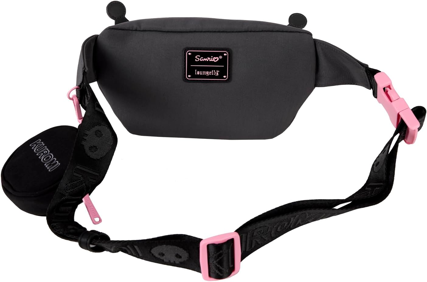 Loungefly Sanrio Kuromi Cosplay Convertible Nylon Belt Bag with Coin Bag