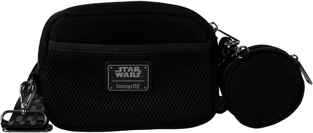 Loungefly Star Wars Darth Vader Canvas Sling Crossbody Bag with Coin Bag