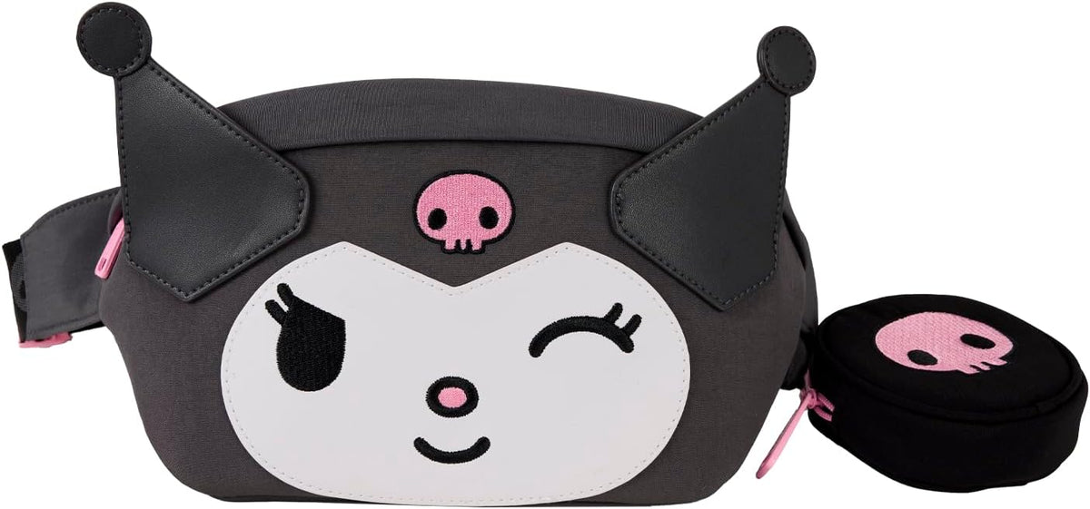 Loungefly Sanrio Kuromi Cosplay Convertible Nylon Belt Bag with Coin Bag
