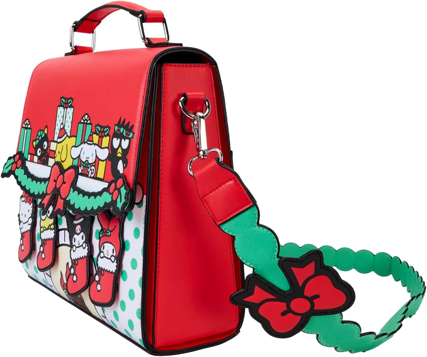 Loungefly Sanrio Christmas Stocking Gifts Crossbody Bag-zoom-3