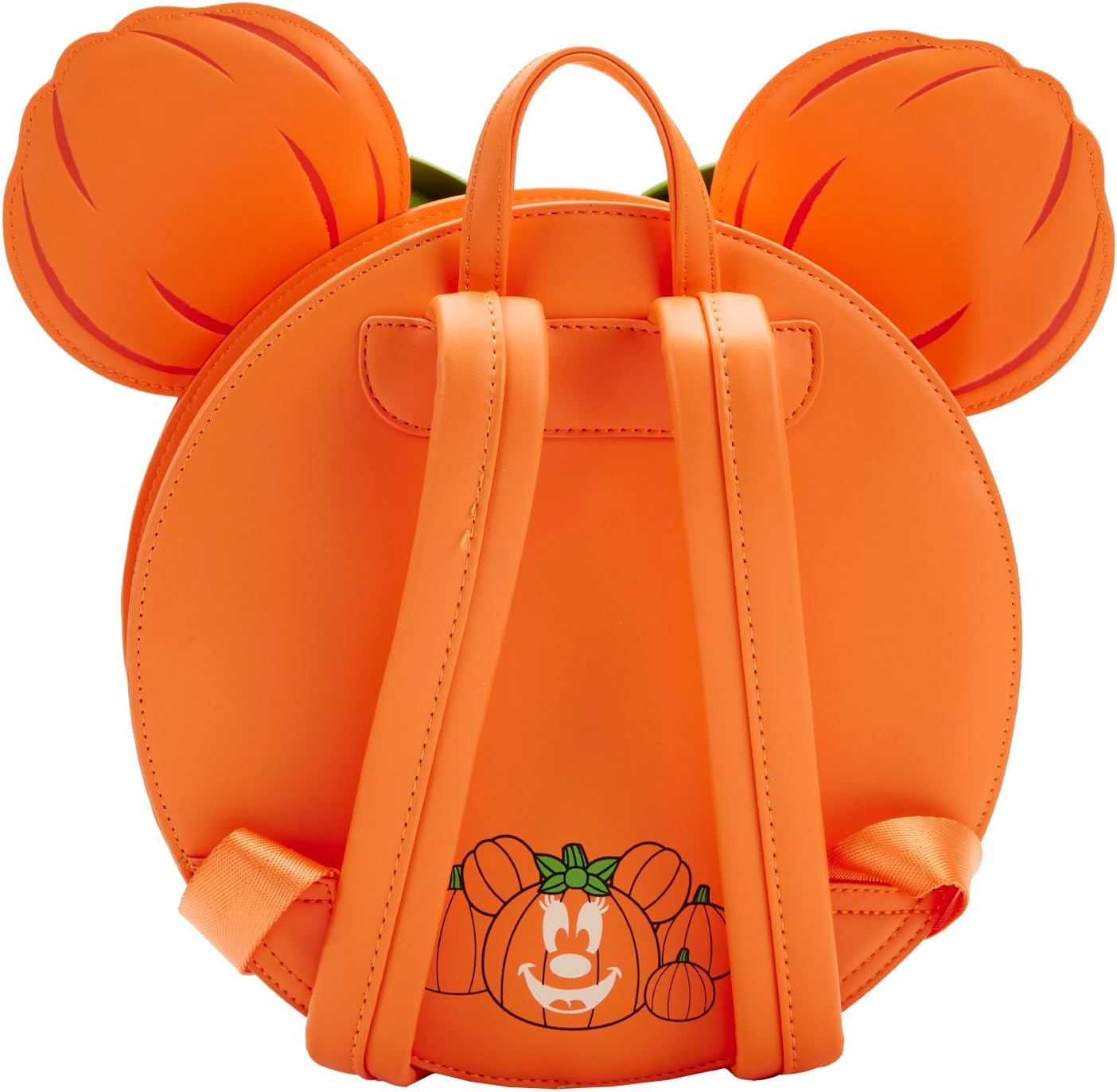 Loungefly Disney Minnie Mouse Glow Face Pumpkin Mini Backpack Bag-5