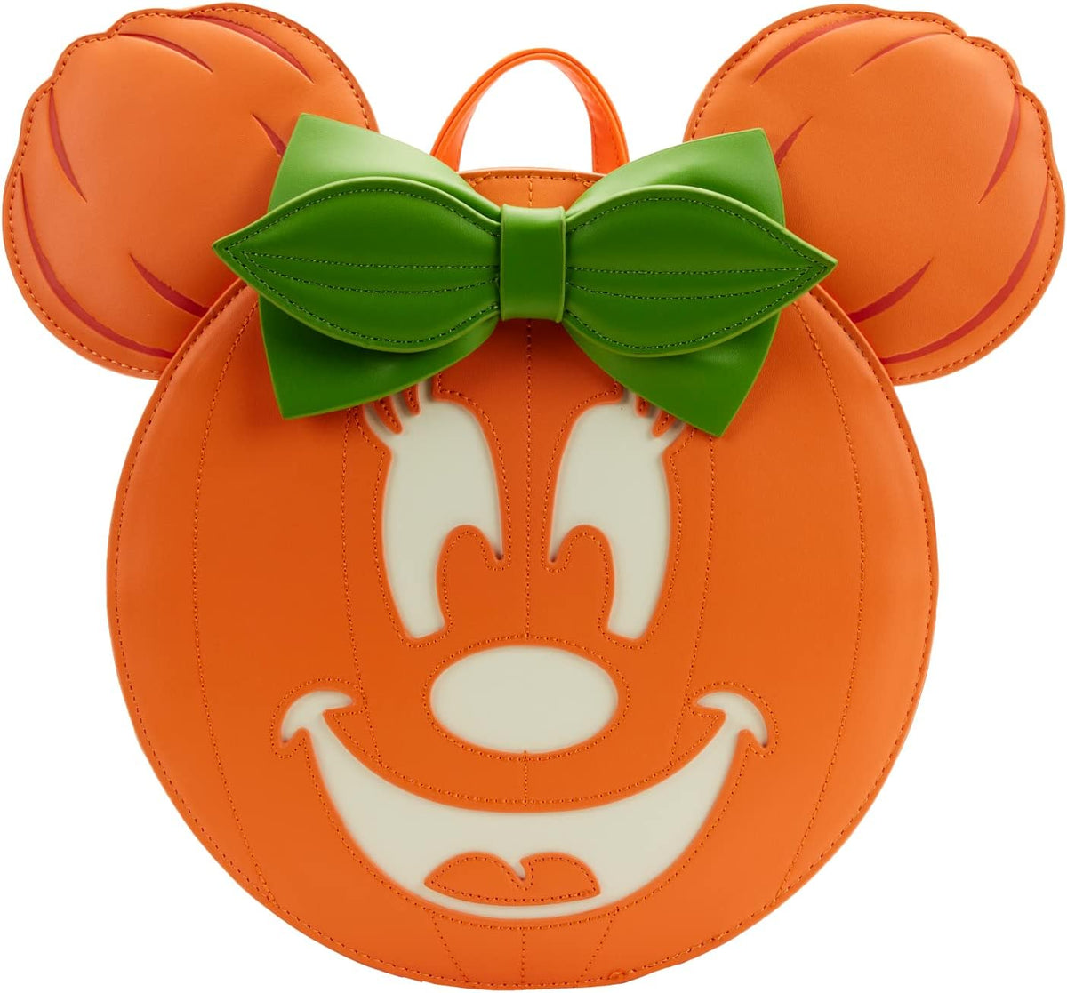 Loungefly Disney Minnie Mouse Glow Face Pumpkin Mini Backpack Bag