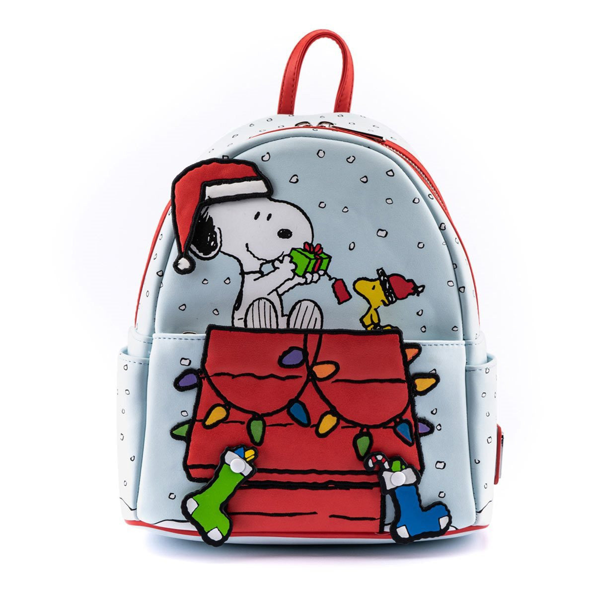 Loungefly Peanuts Gift Giving Snoopy and Woodstock mini backpack