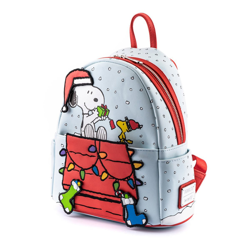 Loungefly Peanuts Gift Giving Snoopy and Woodstock mini backpack