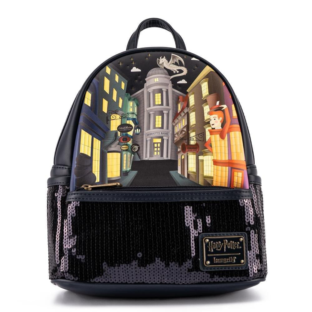 Loungefly Harry Potter Diagon Alley Sequin Mini Backpack-zoom-1
