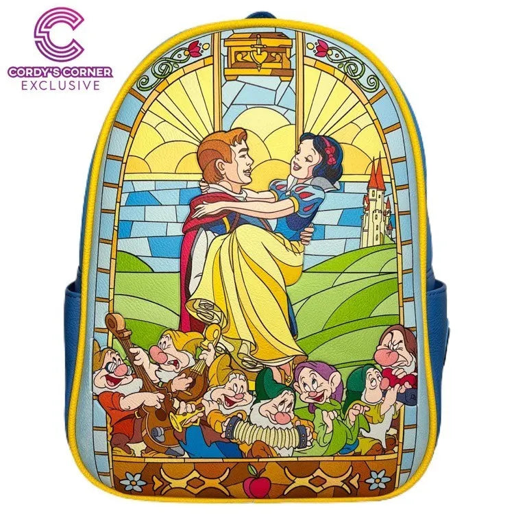 Loungefly Snow White Stained Glass Mini Backpack-1