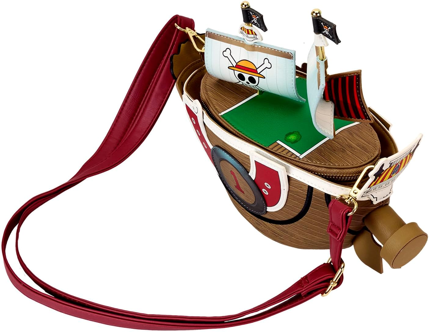 Loungefly Toei One Piece Thousand Sunny Ship Figural Crossbody Bag-3