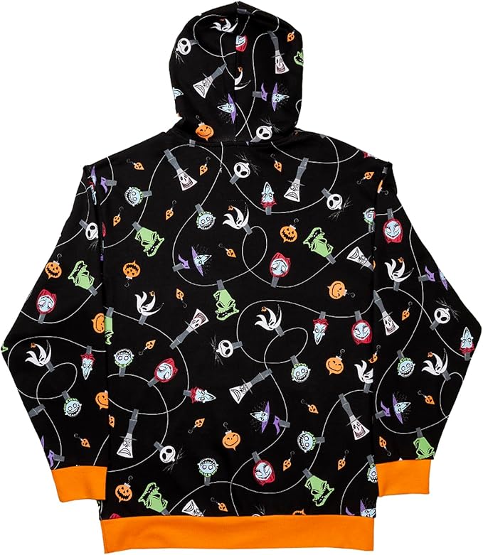 Loungefly Nightmare before Christmas Christmas Ornaments unisex hoodie-3