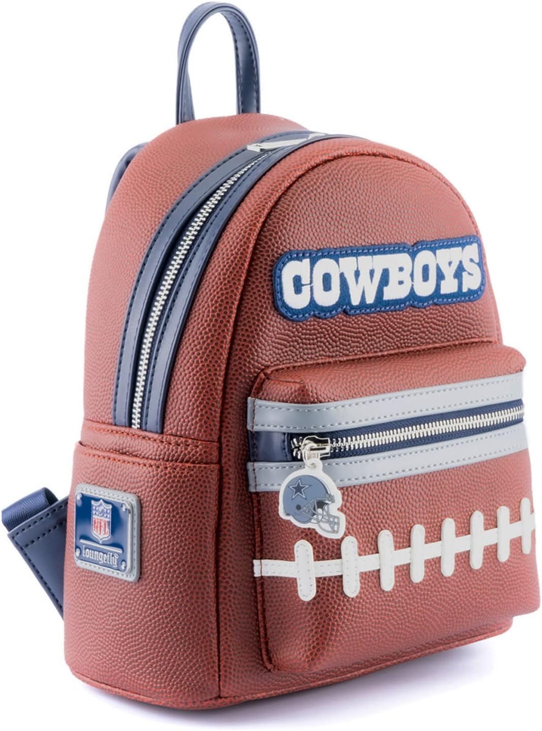 Loungefly NFL Dallas Cowboys Football Logo Mini Backpack-2