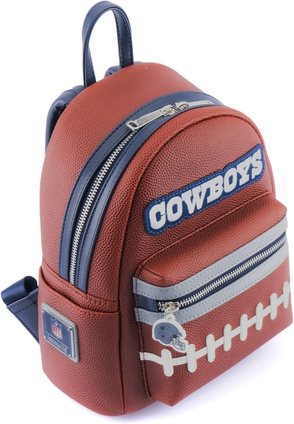 Loungefly NFL Dallas Cowboys Football Logo Mini Backpack-3