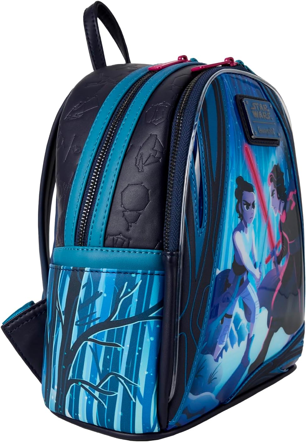 Loungefly Star Wars: The Force Awakens Rey & Kylo Ren Light Up Mini Backpack-zoom-4