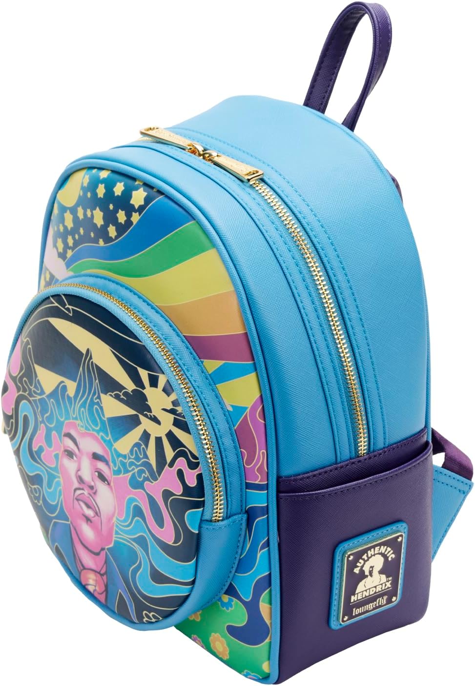 Loungefly Jimi Hendrix Psychedelic Landscape Mini Backpack-zoom-3
