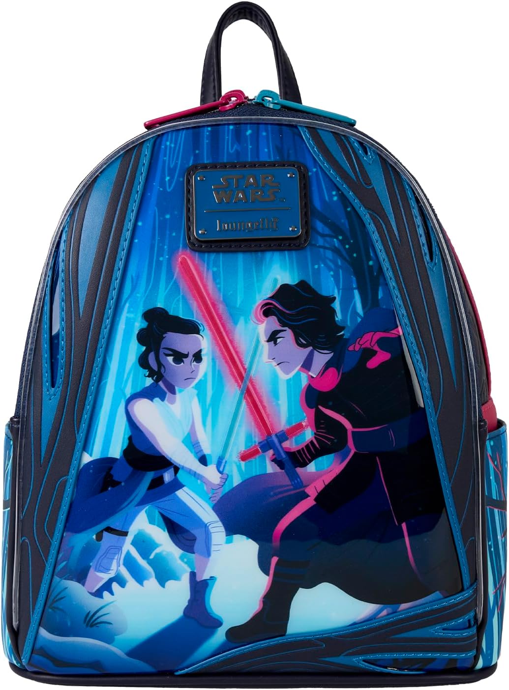 Loungefly Star Wars: The Force Awakens Rey & Kylo Ren Light Up Mini Backpack