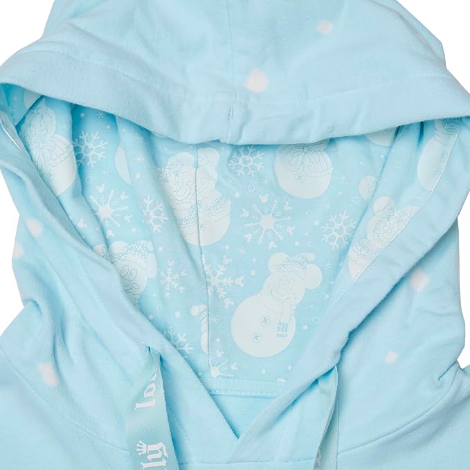 Loungefly Disney Mickey and Minnie pastel snowman unisex hoodie-3