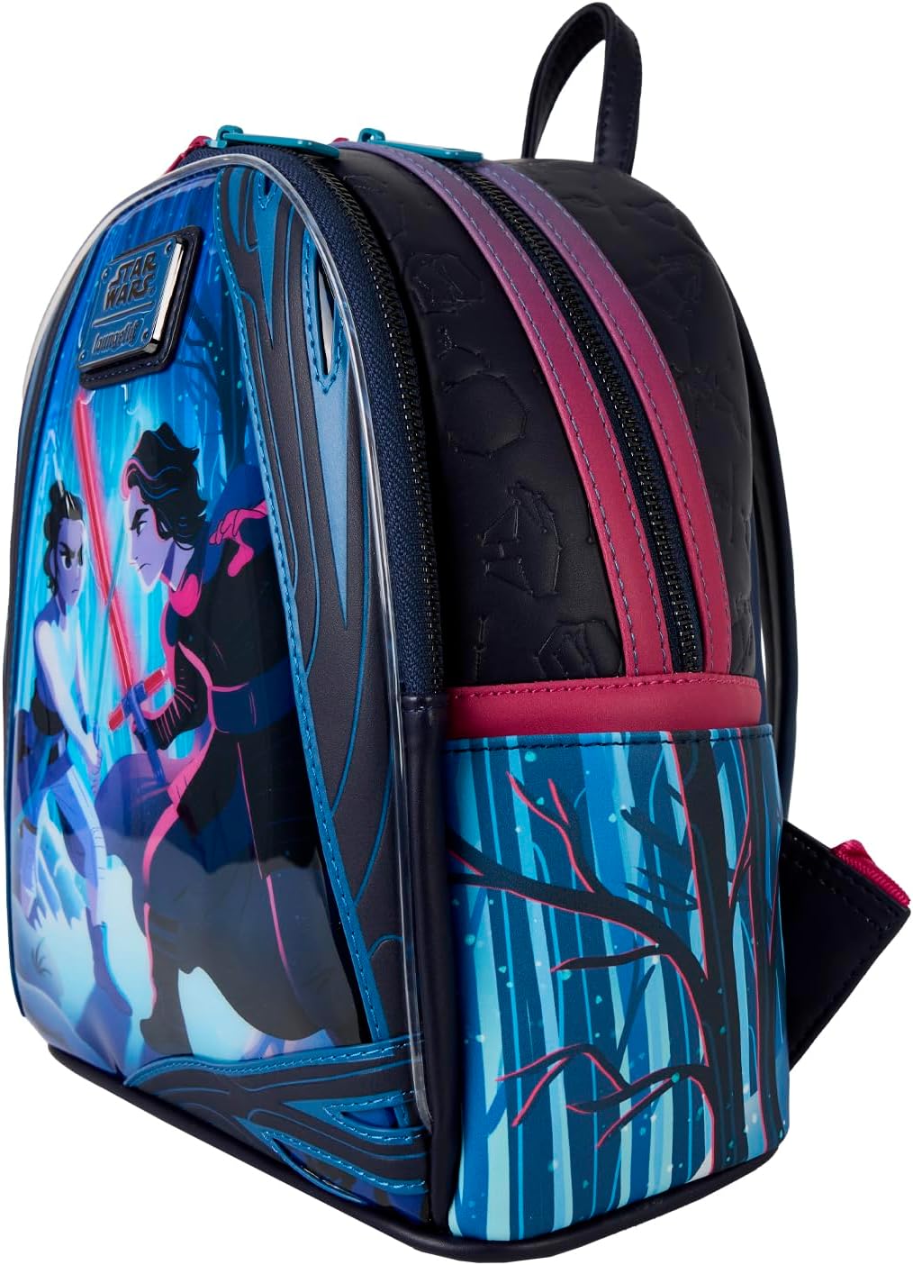 Loungefly Star Wars: The Force Awakens Rey & Kylo Ren Light Up Mini Backpack-3