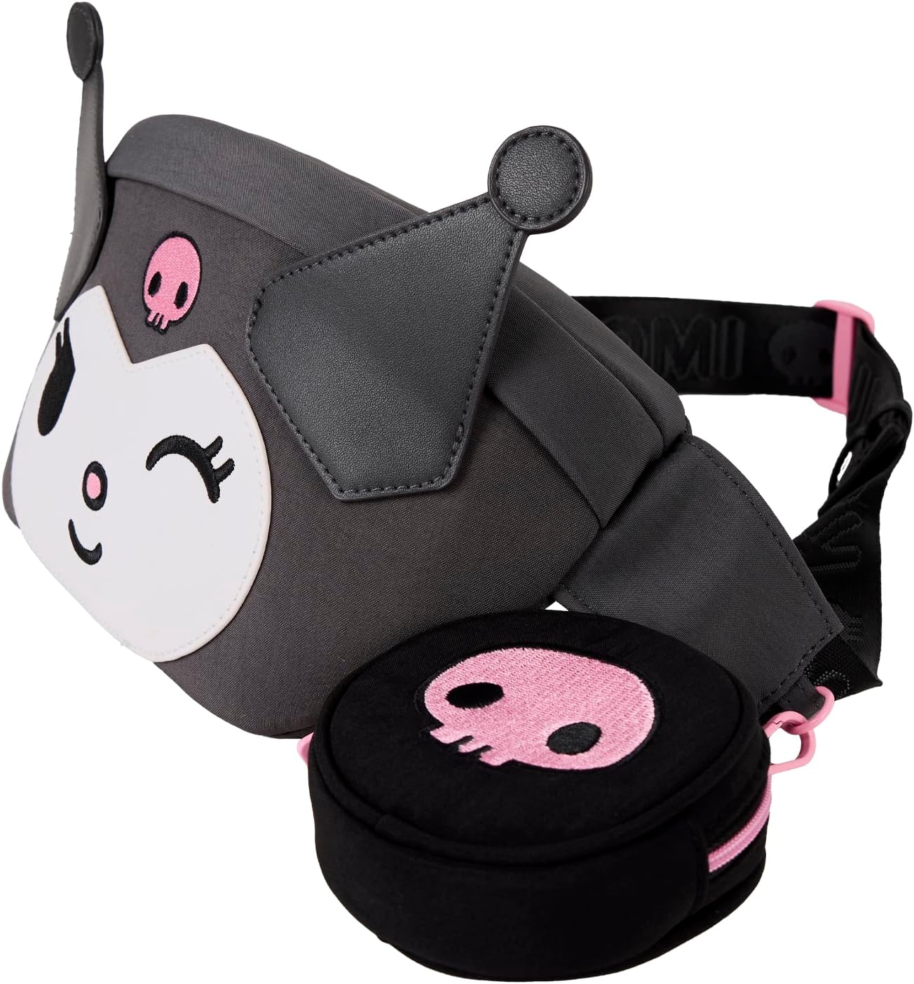 Loungefly Sanrio Kuromi Cosplay Convertible Nylon Belt Bag with Coin Bag-zoom-2