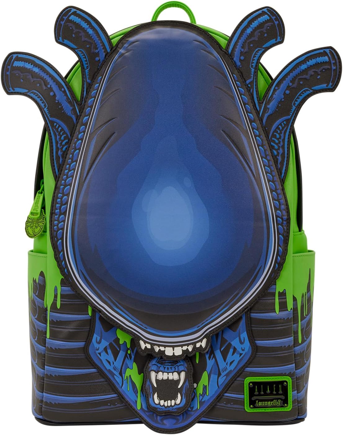 Loungefly Twentieth Century Studios Alien Xenomorph Cosplay Glow Full-Size Backpack