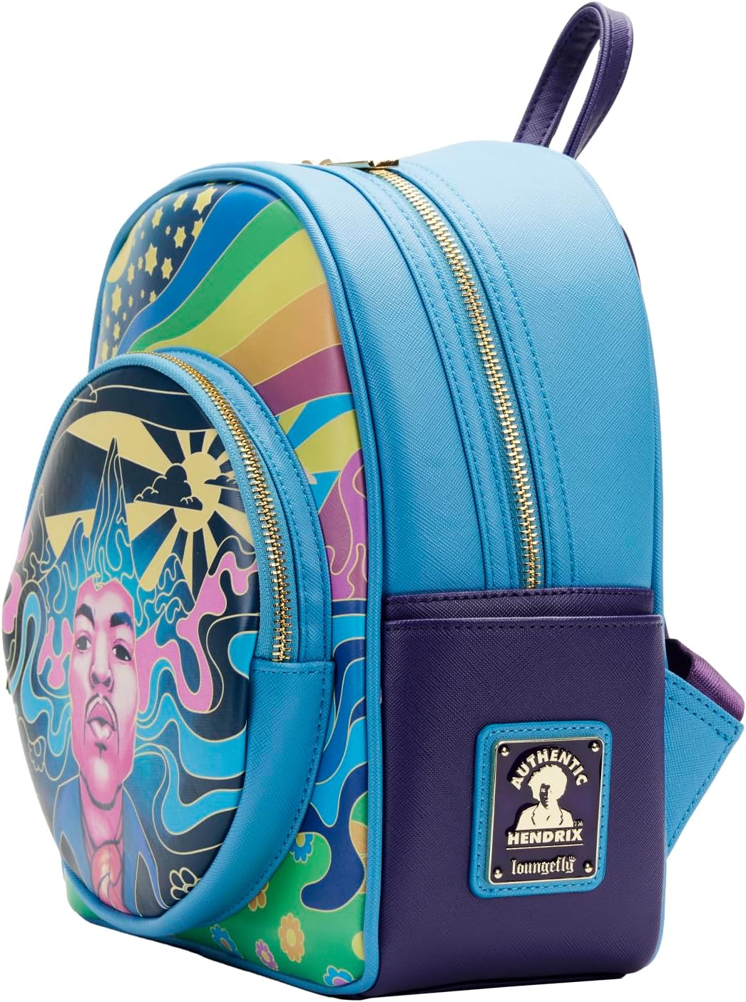 Loungefly Jimi Hendrix Psychedelic Landscape Mini Backpack-5