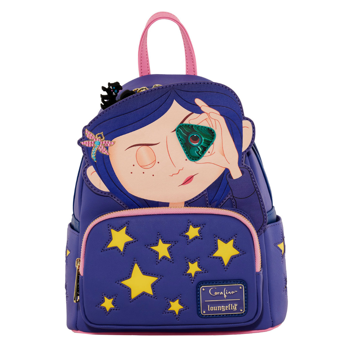Loungefly Laika Coraline Stars Cosplay Mini Backpack-zoom-1
