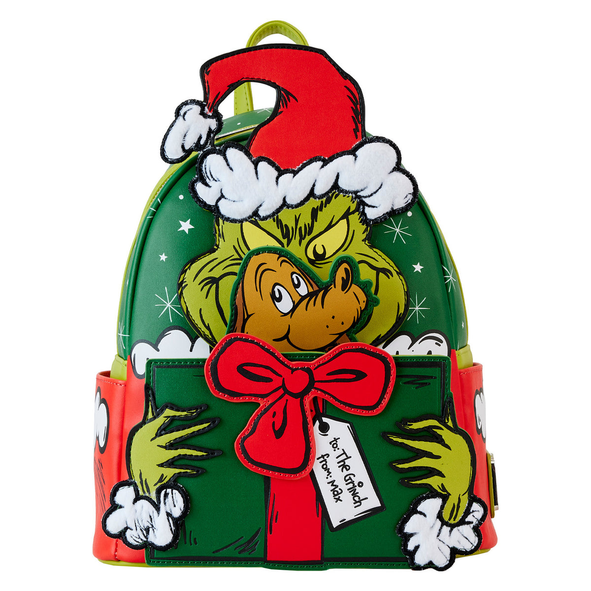 Loungefly Dr. Seuss' How The Grinch Stole Christmas! Santa Cosplay Mini Backpack-2
