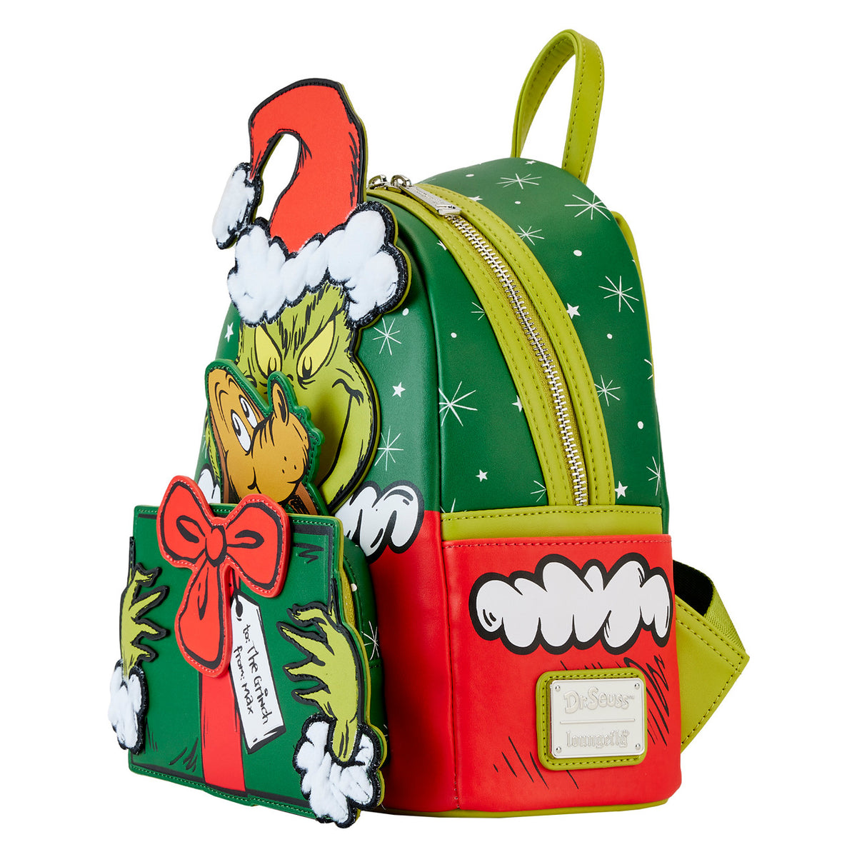 Loungefly Dr. Seuss' How The Grinch Stole Christmas! Santa Cosplay Mini Backpack-zoom-3