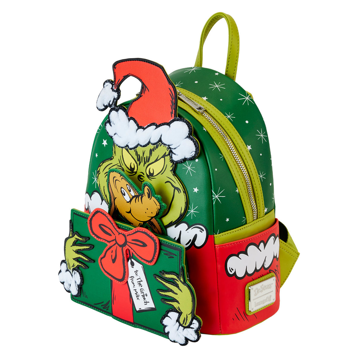 Loungefly Dr. Seuss' How The Grinch Stole Christmas! Santa Cosplay Mini Backpack-4