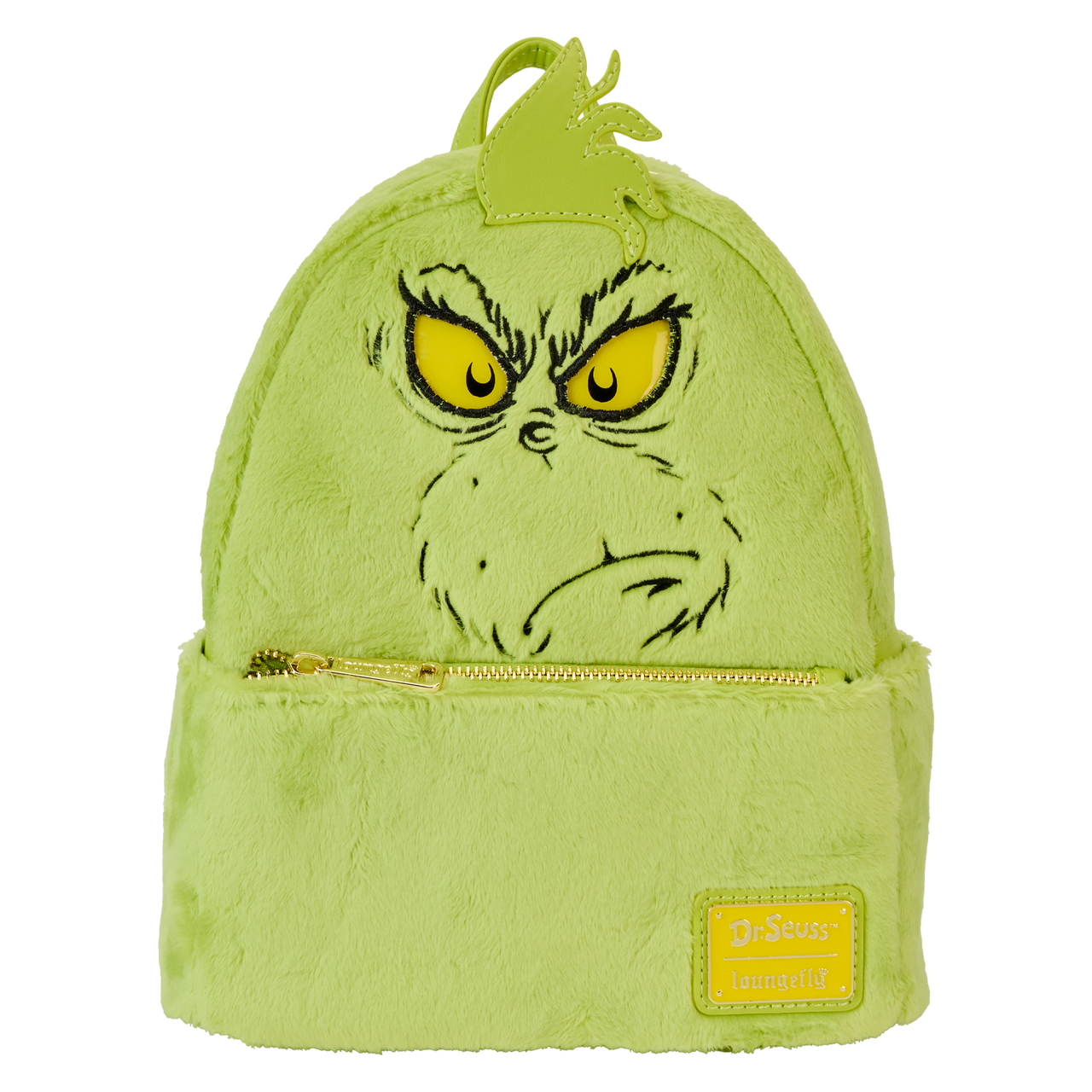 Loungefly Dr. Seuss' How The Grinch Stole Christmas! Plush Cosplay Light Up Mini Backpack