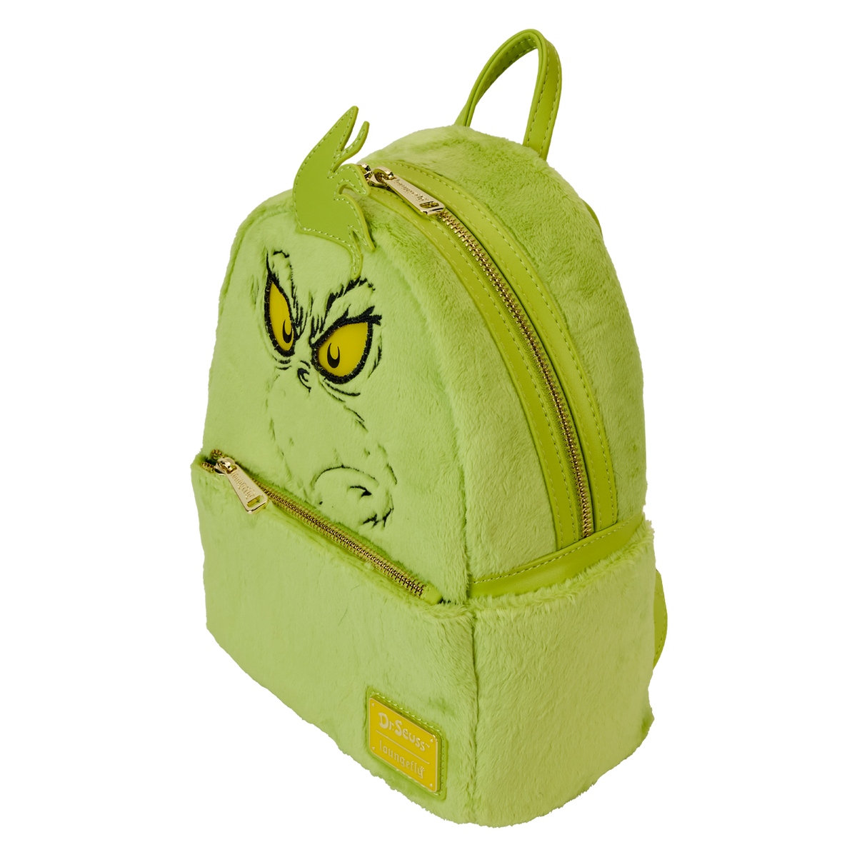 Loungefly Dr. Seuss' How The Grinch Stole Christmas! Plush Cosplay Light Up Mini Backpack-4