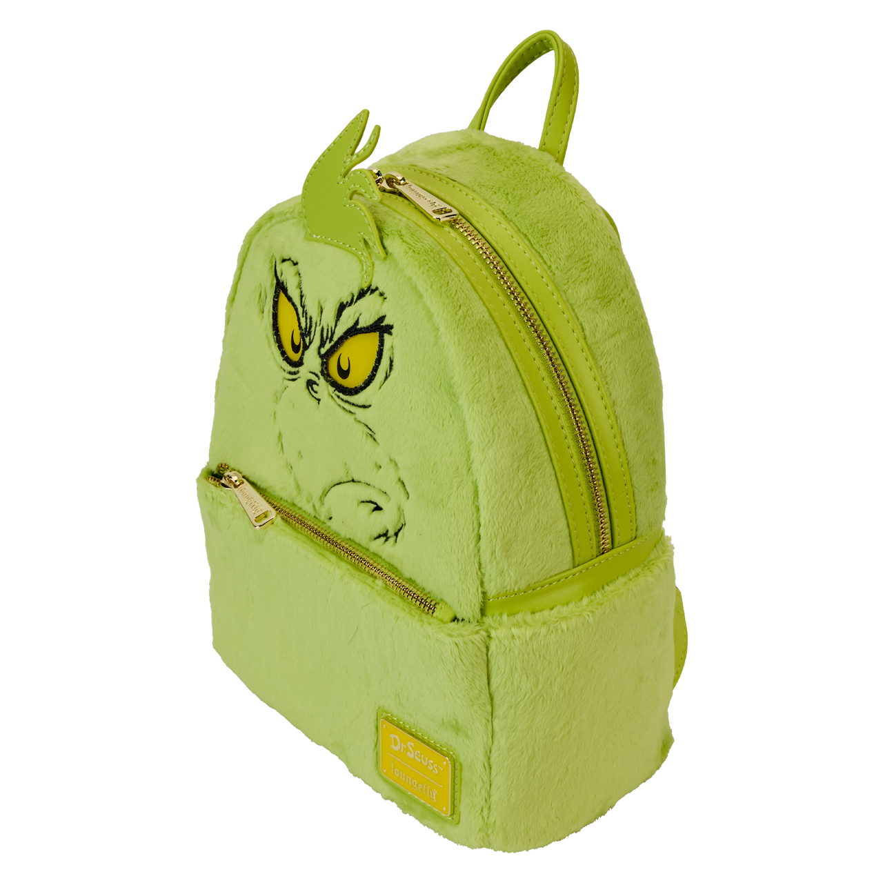 Loungefly Dr. Seuss' How The Grinch Stole Christmas! Plush Cosplay Light Up Mini Backpack