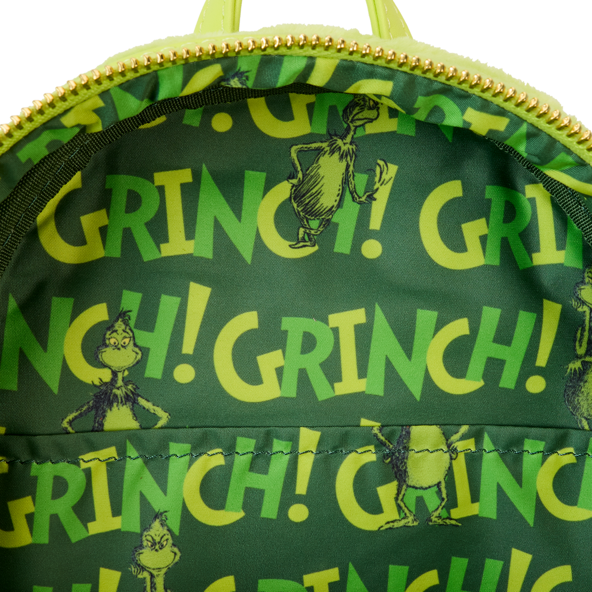 Loungefly Dr. Seuss' How The Grinch Stole Christmas! Plush Cosplay Light Up Mini Backpack-7