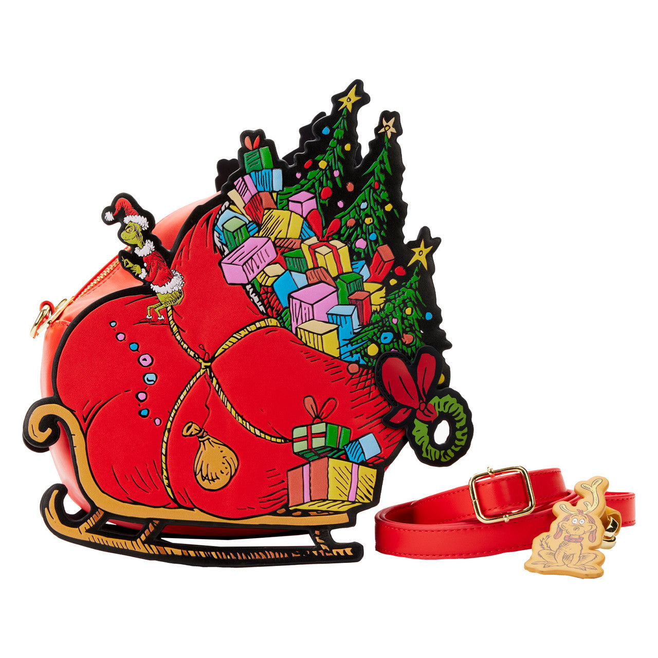 Loungefly Dr Seuss Grinch Sleigh Crossbody
