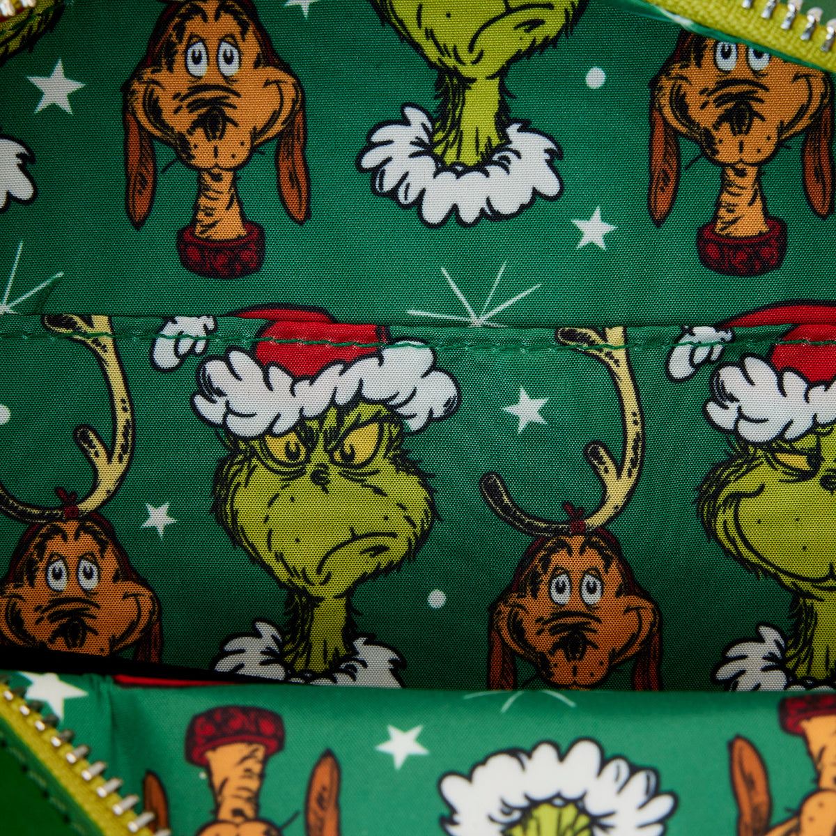 Loungefly Dr Seuss Grinch Christmas Wreath Figural Crossbody-6