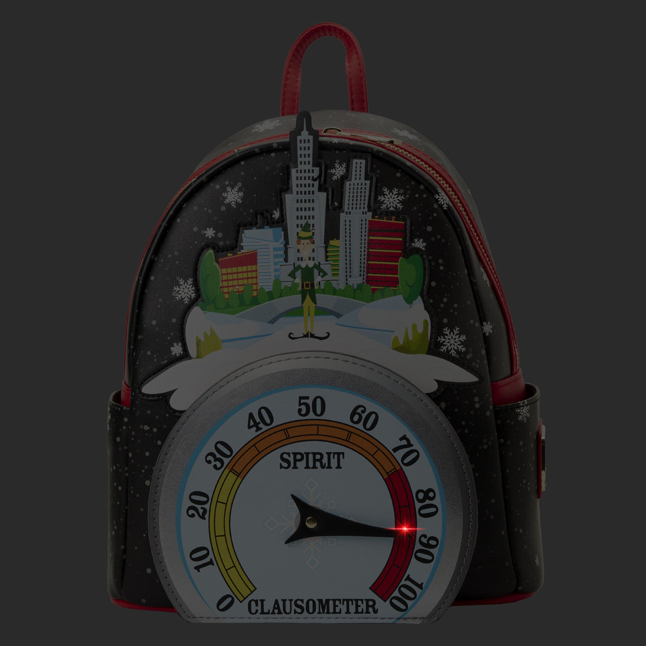 Loungefly Elf Clausometer Light Up Mini Backpack-zoom-2