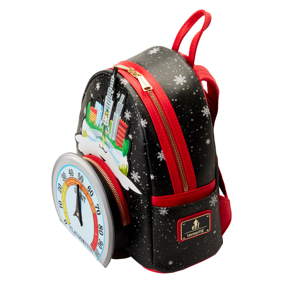 Loungefly Elf Clausometer Light Up Mini Backpack-zoom-4
