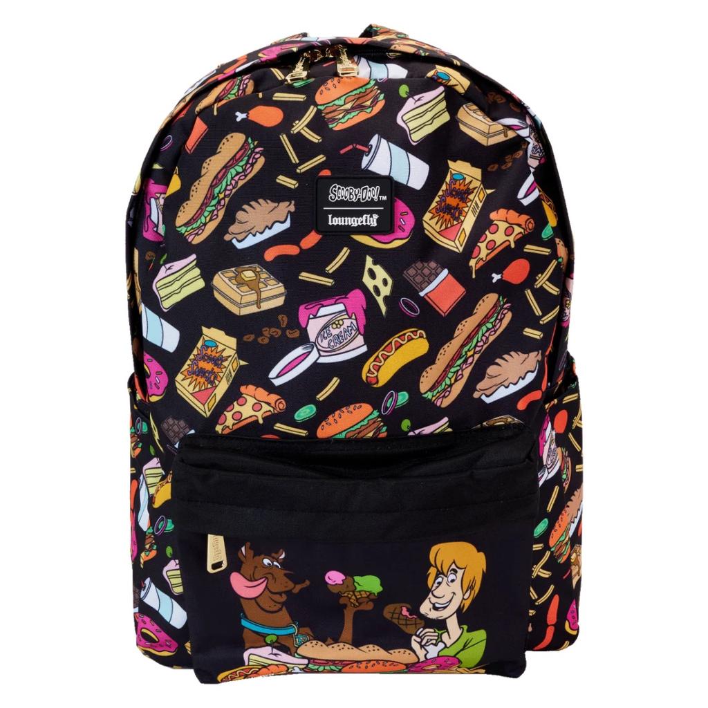 Loungefly Warner Brothers Scooby-Doo Munchies Allover Print Full Size Nylon Backpack