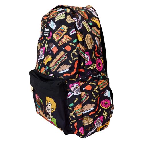 Loungefly Warner Brothers Scooby-Doo Munchies Allover Print Full Size Nylon Backpack