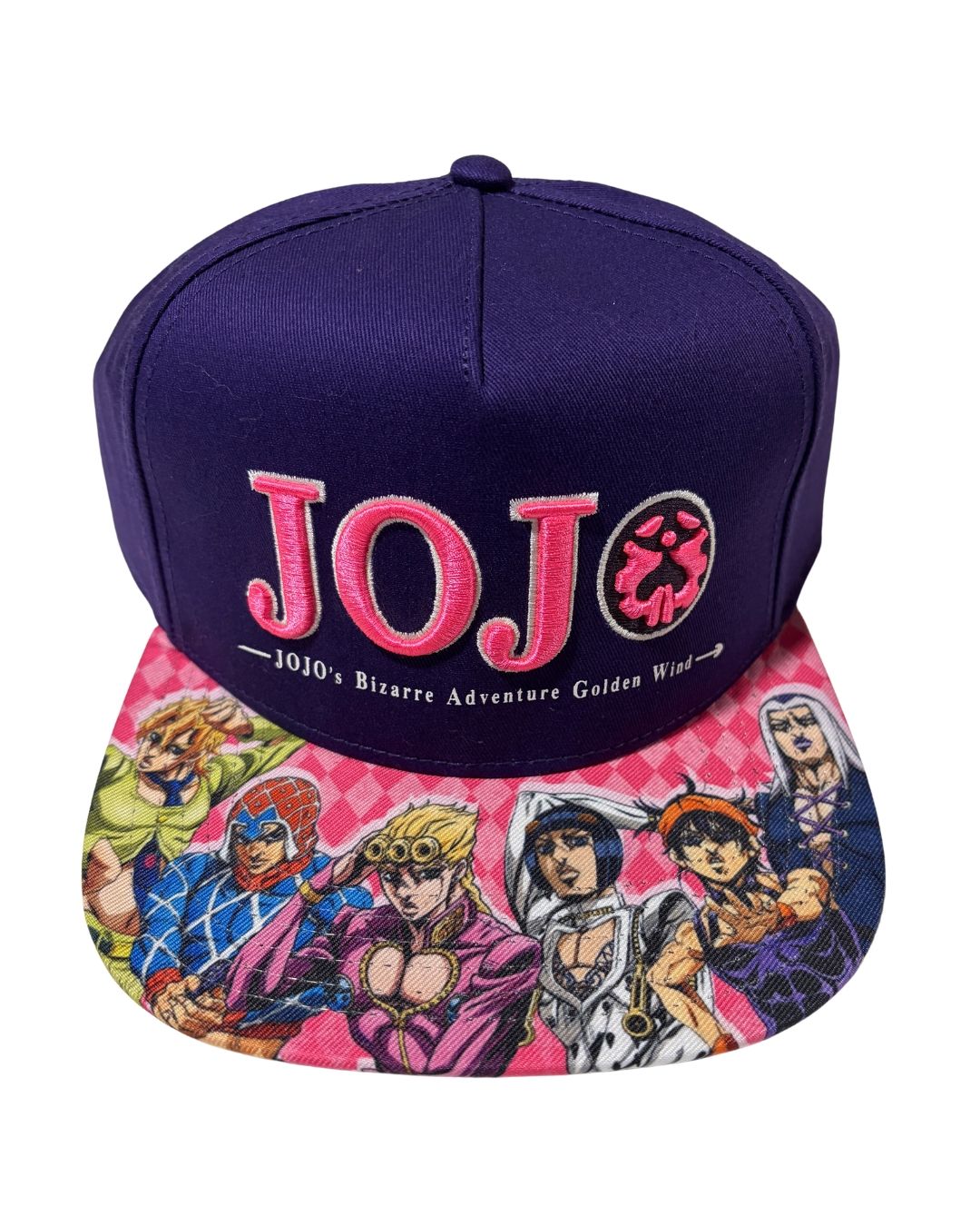 Jojos Bizarre Adventure Part 5 Golden Wind Group Purple Flat Bill Snapback-1