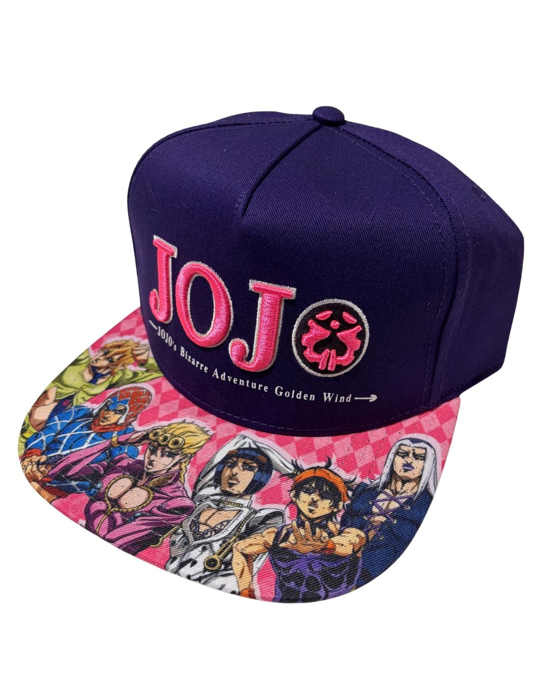 Jojos Bizarre Adventure Part 5 Golden Wind Group Purple Flat Bill Snapback-2