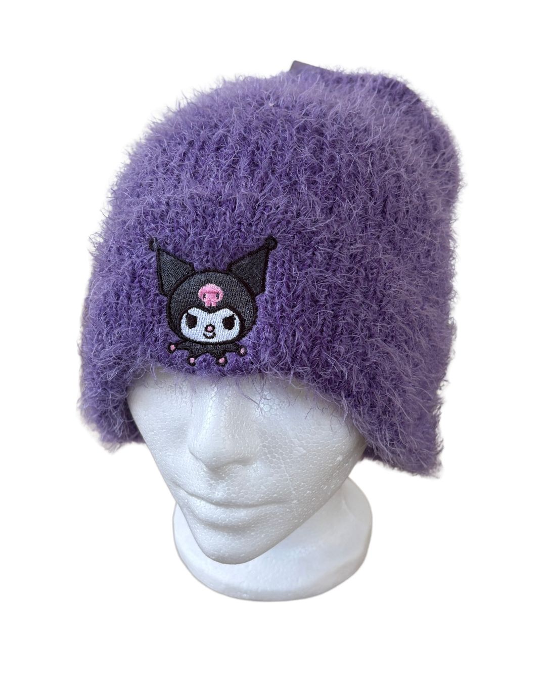 Sanrio Collection Kuromi embroidered  fuzzy beanie-3