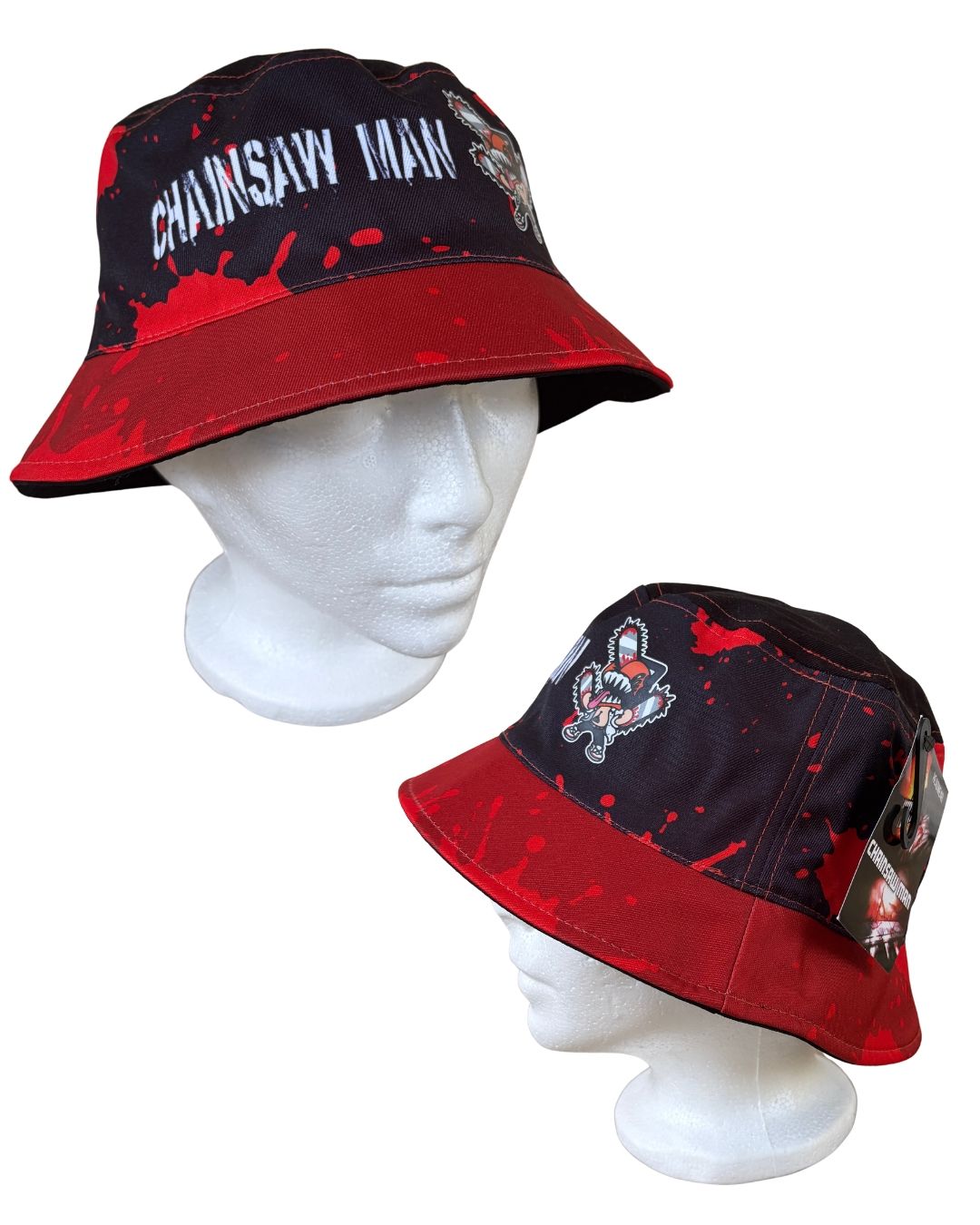 Chainsaw Man Anime Series Denji Bucket Sun Hat-zoom-2