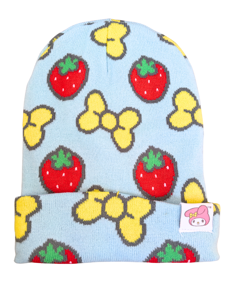Sanrio Collection My Melody bows and starberries AOP Beanie