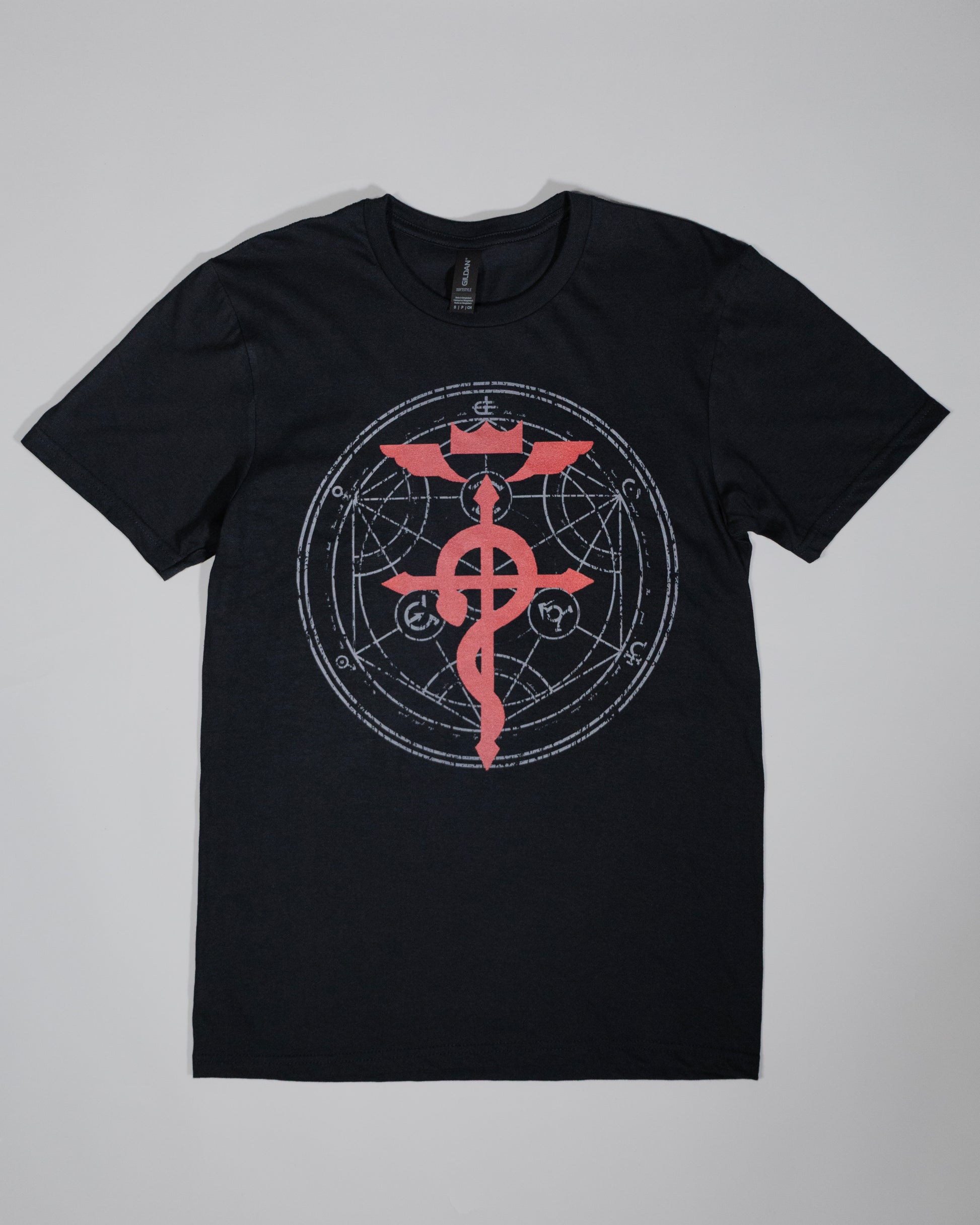 Full Metal Alchemist Flamels Cross symbol T Shirt-1