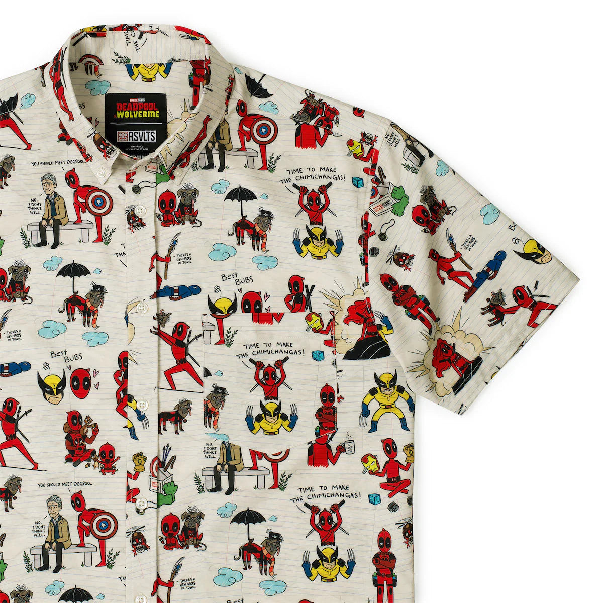 RSVLTS Marvel's Deadpool & Wolverine "Wade's World" – KUNUFLEX Short Sleeve Shirt
