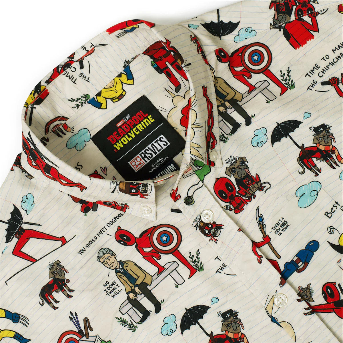 RSVLTS Marvel's Deadpool & Wolverine "Wade's World" – KUNUFLEX Short Sleeve Shirt