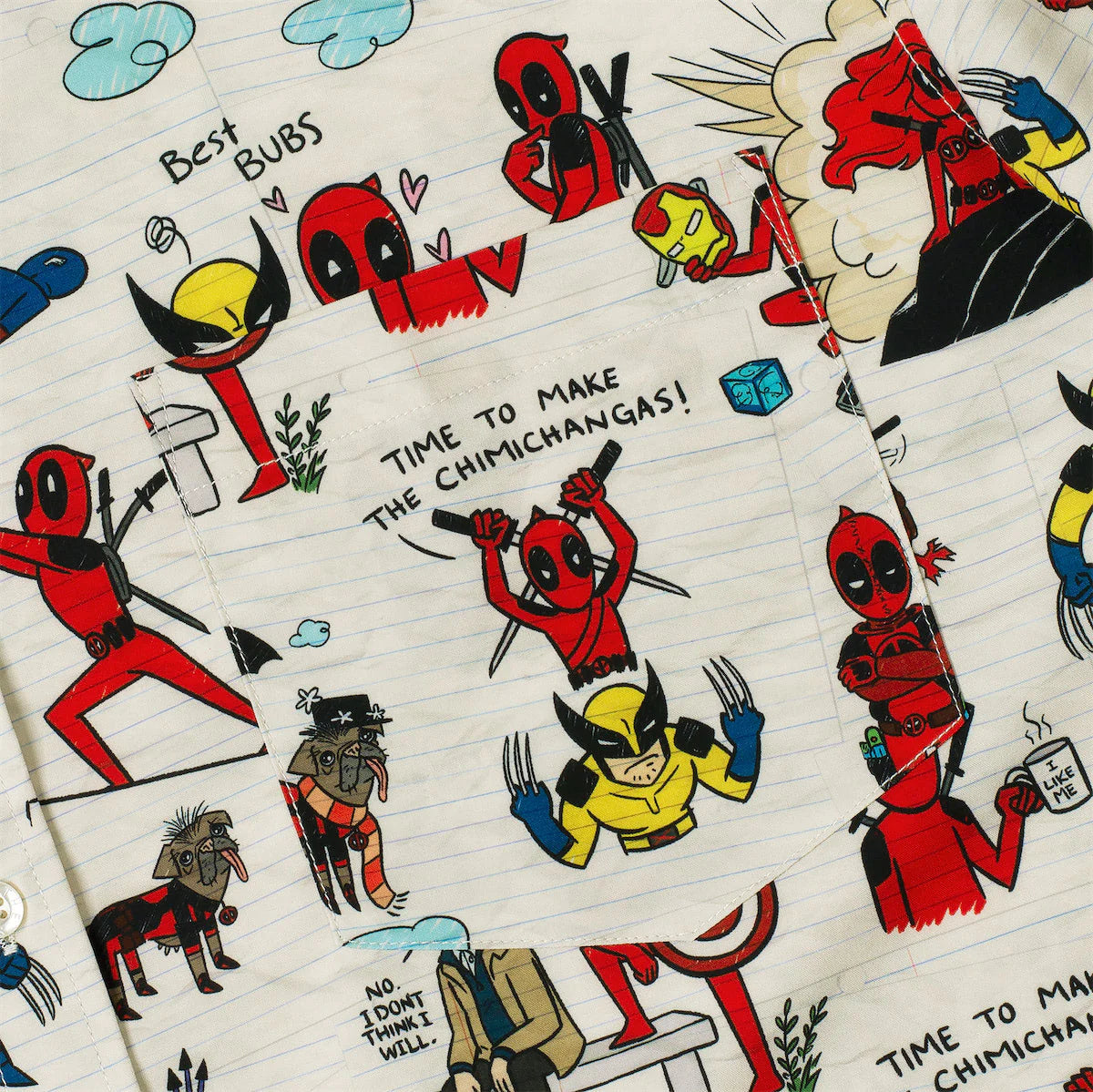 RSVLTS Marvel's Deadpool & Wolverine "Wade's World" – KUNUFLEX Short Sleeve Shirt