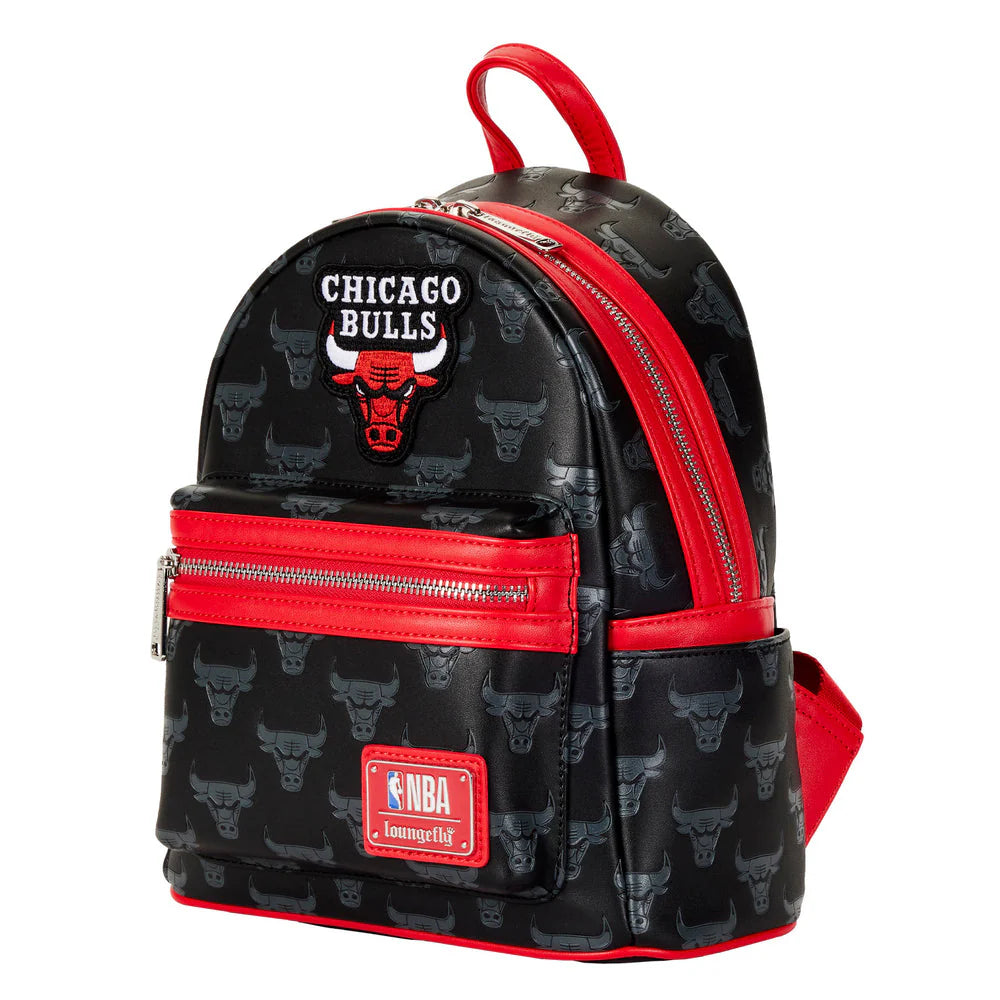 Loungefly NBA Chicago Bulls Debossed Logo Mini-Backpack