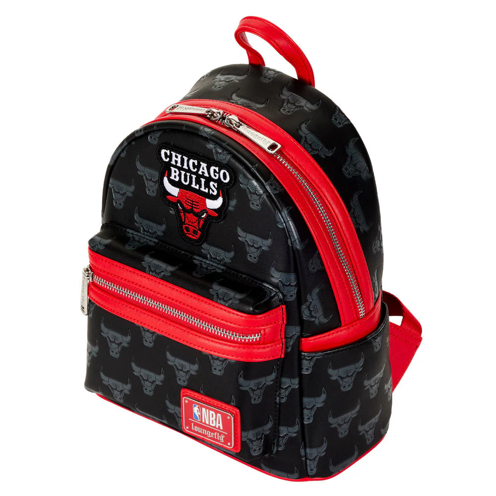 Loungefly NBA Chicago Bulls Debossed Logo Mini-Backpack